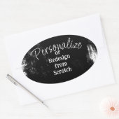 Erstellen Sie Ihr eigenes Personalisiert Ovaler Aufkleber (Umschlag)