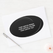 Erstellen Sie Ihr eigenes Personalisiert Ovaler Aufkleber (Umschlag)