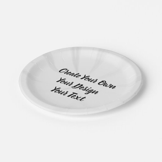 Erstellen Sie Ihr eigenes Personalisiert Pappteller (Schrägansicht)