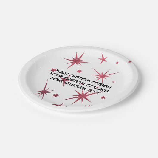 Erstellen Sie Ihr eigenes Personalisiert Pappteller (Schrägansicht)