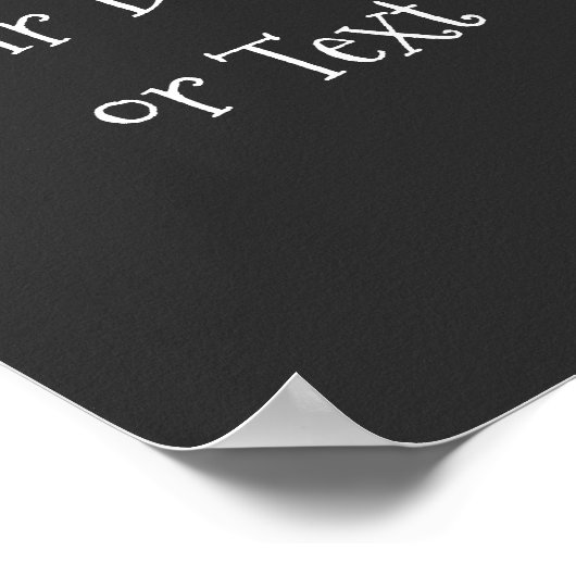 Erstellen Sie Ihr eigenes Personalisiert Poster (Ecke)