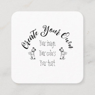 Erstellen Sie Ihr eigenes Personalisiert Quadratische Visitenkarte