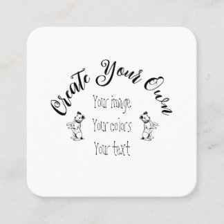 Erstellen Sie Ihr eigenes Personalisiert Quadratische Visitenkarte