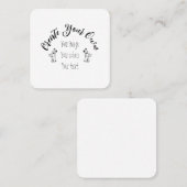 Erstellen Sie Ihr eigenes Personalisiert Quadratische Visitenkarte (Vorne/Hinten)