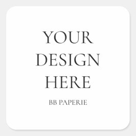 Erstellen Sie Ihr eigenes Personalisiert Quadratischer Aufkleber