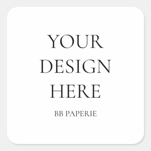 Erstellen Sie Ihr eigenes Personalisiert Quadratischer Aufkleber (Vorderseite)
