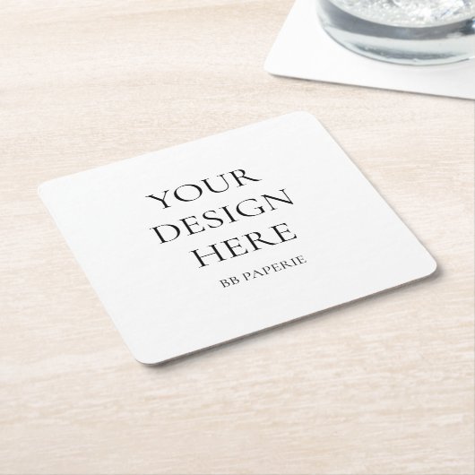 Erstellen Sie Ihr eigenes Personalisiert Rechteckiger Pappuntersetzer (angewinkelt)