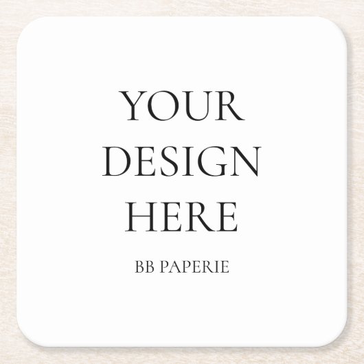 Erstellen Sie Ihr eigenes Personalisiert Rechteckiger Pappuntersetzer (Vorderseite)