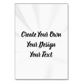 Erstellen Sie Ihr eigenes Personalisiert Tischnummer (Vorderseite)