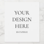 Erstellen Sie Ihr eigenes Personalisiert Weinetikett (Einzelnes Label)