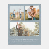 Erstellen Sie Ihr eigenes Personalisiertes 3-Foto Fleecedecke (Vorderseite)