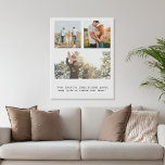 Erstellen Sie Ihr eigenes Personalisiertes 3-Foto  Künstlicher Leinwanddruck<br><div class="desc">Erstellen Sie Ihre eigene,  individuelle Leinwand,  die drei Fotos und personalisierte Texte in minimalistischer Schrift enthält.</div>
