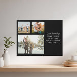 Erstellen Sie Ihr eigenes Personalisiertes 3-Foto  Künstlicher Leinwanddruck<br><div class="desc">Erstellen Sie Ihre eigene,  individuelle Leinwand,  die drei Fotos und personalisierte Texte in minimalistischer Schrift enthält.</div>