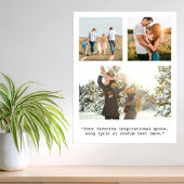 Erstellen Sie Ihr eigenes Personalisiertes 3-Foto Poster