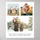 Erstellen Sie Ihr eigenes Personalisiertes 3-Foto Poster (Vorne)