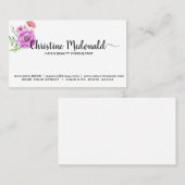 Erstellen Sie Ihr eigenes Personalisiertes Blumend Visitenkarte (Vorne/Hinten)