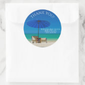 Erstellen Sie Ihr eigenes Personalisiertes Dankesc Runder Aufkleber (Tasche)