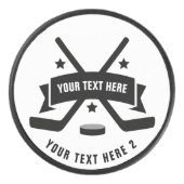 Erstellen Sie Ihr eigenes Personalisiertes Eis Eishockey Puck (Vorderseite)
