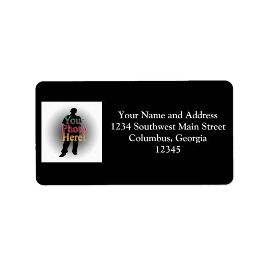 Erstellen Sie Ihr eigenes Personalisiertes Foto Adressaufkleber (Vorne)