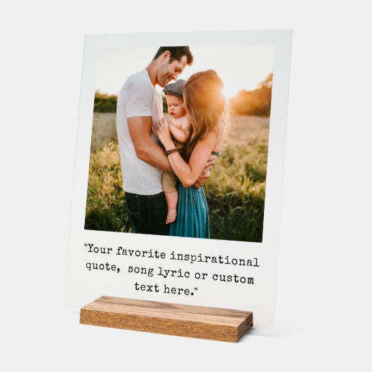 Erstellen Sie Ihr eigenes Personalisiertes Foto-An Acrylschild (Winkel)