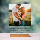 Erstellen Sie Ihr eigenes Personalisiertes Foto-An Acrylschild (Neutral)