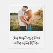 Erstellen Sie Ihr eigenes Personalisiertes Foto-An Fleecedecke (Vorderseite)