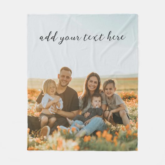 Erstellen Sie Ihr eigenes Personalisiertes Foto Fleecedecke (Vorderseite)