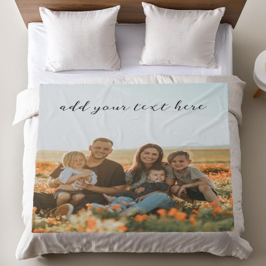 Erstellen Sie Ihr eigenes Personalisiertes Foto Fleecedecke