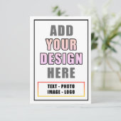 Erstellen Sie Ihr eigenes personalisiertes Foto fü Dankeskarte (Stehend Vorderseite)