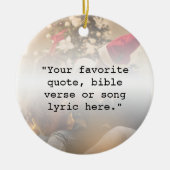 Erstellen Sie Ihr eigenes Personalisiertes Foto fü Keramik Ornament (Vorne)