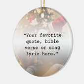 Erstellen Sie Ihr eigenes Personalisiertes Foto fü Keramik Ornament (Links)