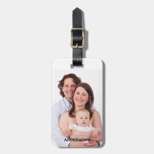 Erstellen Sie Ihr eigenes Personalisiertes Foto Gepäckanhänger (Vorderseite vertikal)