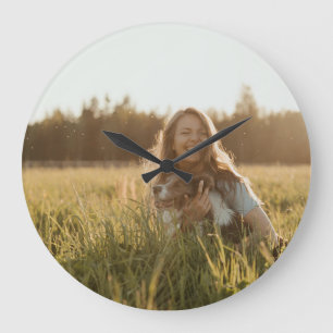Erstellen Sie Ihr eigenes personalisiertes Foto Große Wanduhr