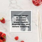 Erstellen Sie Ihr eigenes personalisiertes Foto Serviette (Beispiel)