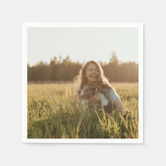 Erstellen Sie Ihr eigenes Personalisiertes Foto Serviette (Vorderseite)