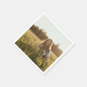 Erstellen Sie Ihr eigenes Personalisiertes Foto Serviette (Ecke)