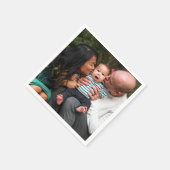 Erstellen Sie Ihr eigenes Personalisiertes Foto Serviette (Ecke)