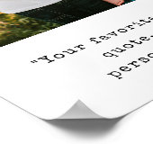 Erstellen Sie Ihr eigenes Personalisiertes Foto un Poster (Ecke)