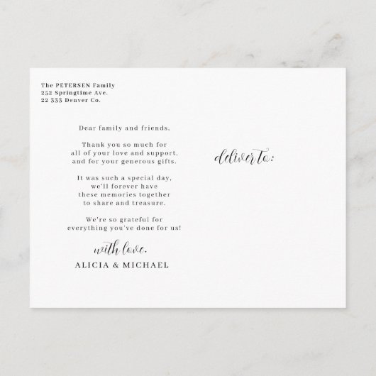 Erstellen Sie Ihr eigenes personalisiertes Foto un Postkarte (Rückseite)