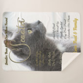 Erstellen Sie Ihr eigenes Personalisiertes Haustie Sherpadecke (Vorderseite (Horizontal))