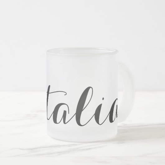 Erstellen Sie Ihr eigenes Personalisiertes Individ Mattglastasse (VorderseiteRechts)