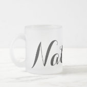 Erstellen Sie Ihr eigenes Personalisiertes Individ Mattglastasse (Links)