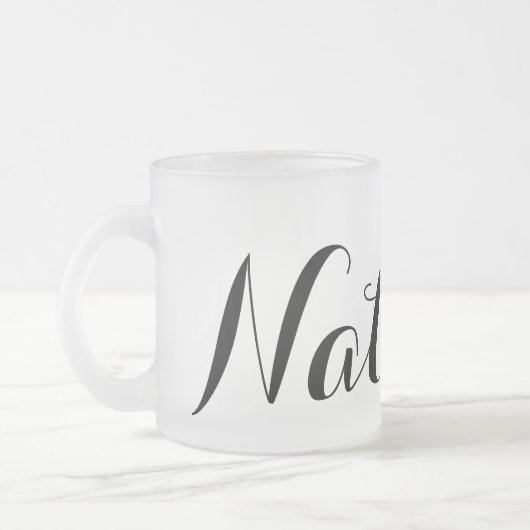 Erstellen Sie Ihr eigenes Personalisiertes Individ Mattglastasse (Links)