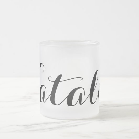 Erstellen Sie Ihr eigenes Personalisiertes Individ Mattglastasse (Mittel)