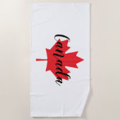 Erstellen Sie Ihr eigenes Personalisiertes Kanada Strandtuch (Vorderseite)