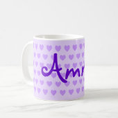 Erstellen Sie Ihr eigenes Personalisiertes Lila He Kaffeetasse (Vorderseite Links)