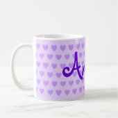 Erstellen Sie Ihr eigenes Personalisiertes Lila He Kaffeetasse (Links)