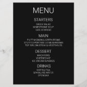 Erstellen Sie Ihr eigenes Personalisiertes Menü Menükarte (Vorderseite)