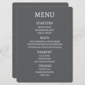 Erstellen Sie Ihr eigenes Personalisiertes Menü Menükarte (Vorne/Hinten)