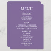 Erstellen Sie Ihr eigenes Personalisiertes Menü Menükarte (Vorne/Hinten)